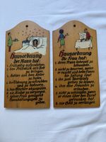 Vintage Holzschilder Hochzeitsgeschenk, 2 Stück!