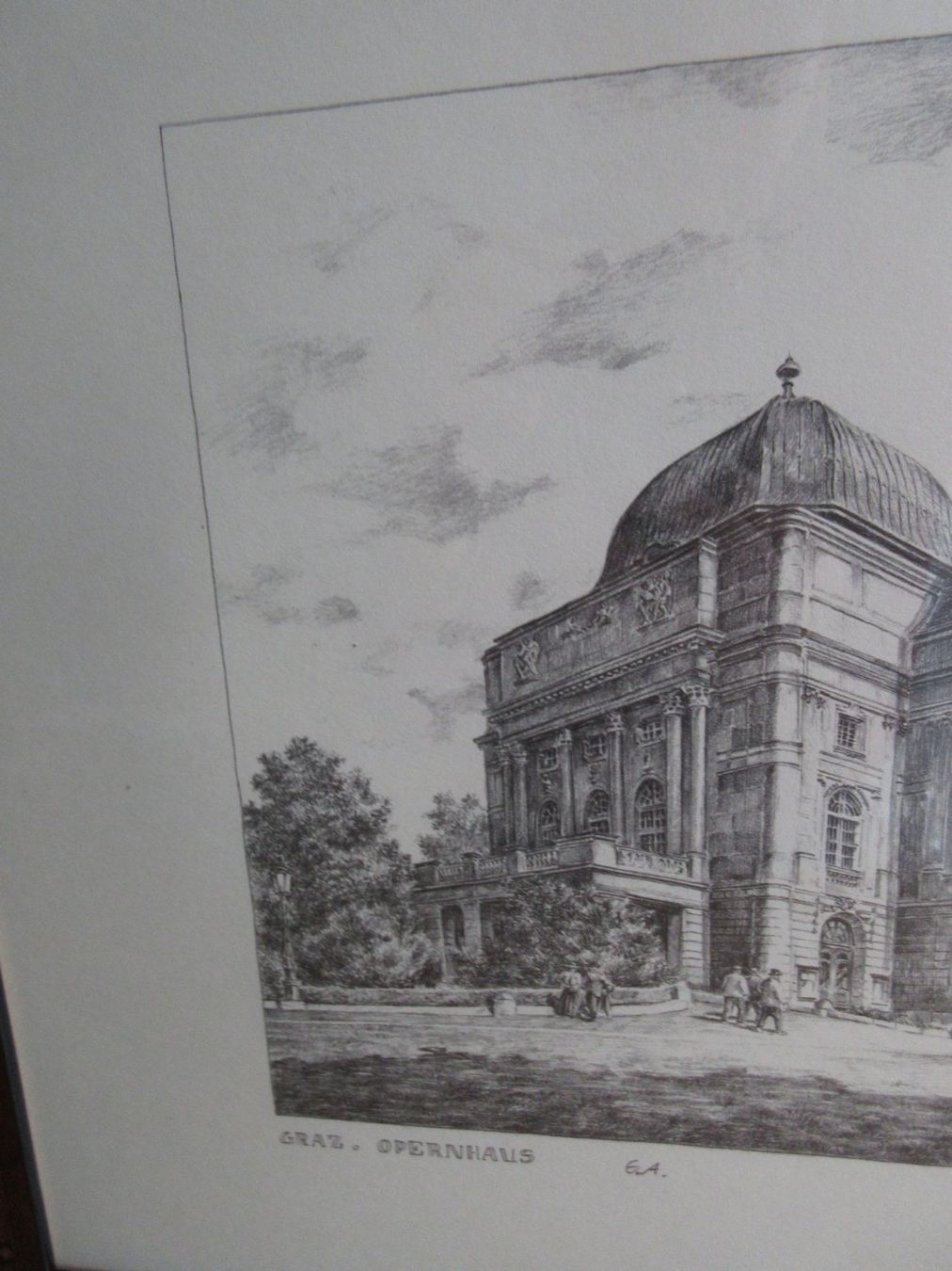 Grafica & Litografie: Graz Opernhaus, Lithographie E.A. Künstlerexemplar – Usato da Binningen venduto da mondoantico 1