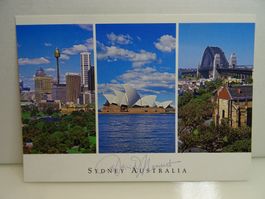 Sydney Postkarte Opernhaus Harbour Bridge Australien