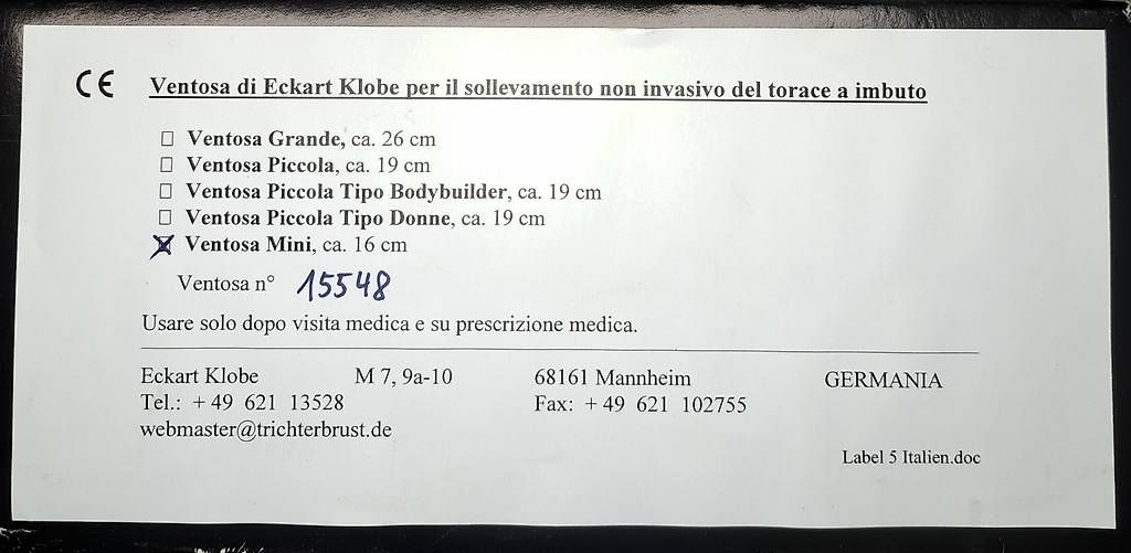 Tutte le macchine: Ventosa di Eckart Klobe, mini 16cm – Usato da Figino venduto da tog_hms6 2