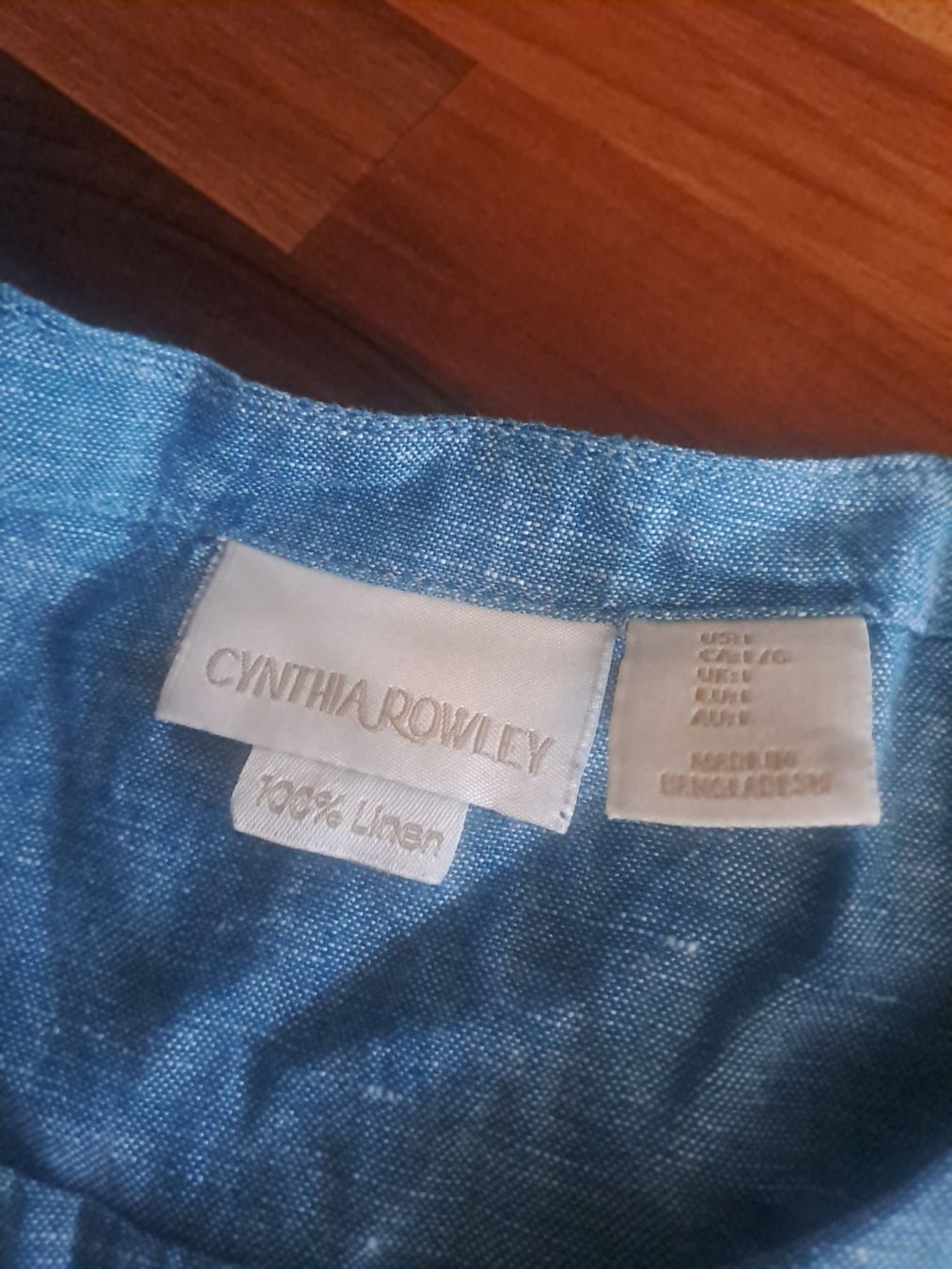 T-shirt: Cynthia Rowlay Leinen Shrit ca L – Usato da Emdthal venduto da kasira 1