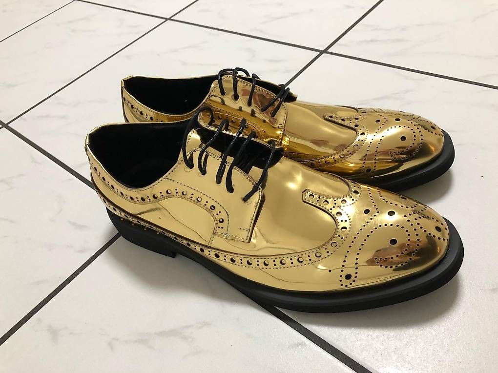 Herrenschuhe: Edle GOLD Herren Schuhe in Gr.44 – Gebraucht aus Romanshorn von Domuz-Handel 1