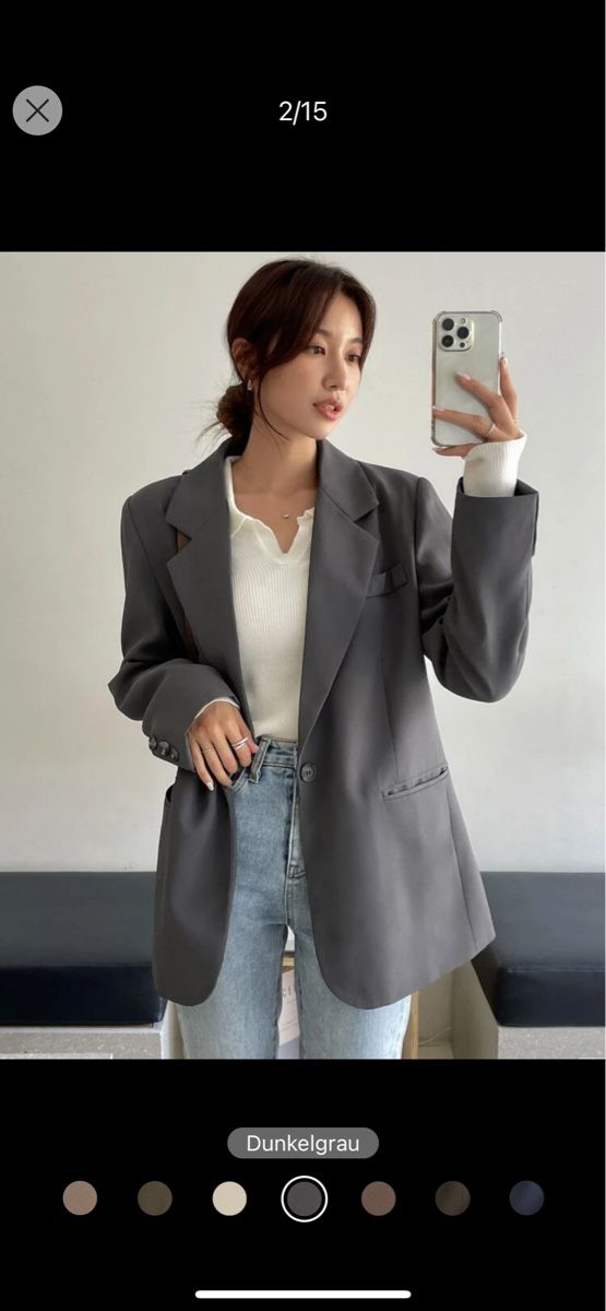 Shein Giacche: Grauer Blazer von Shein, Gr. S – Nuovo (secondo la descrizione) da Arbon venduto da llaauraa 1