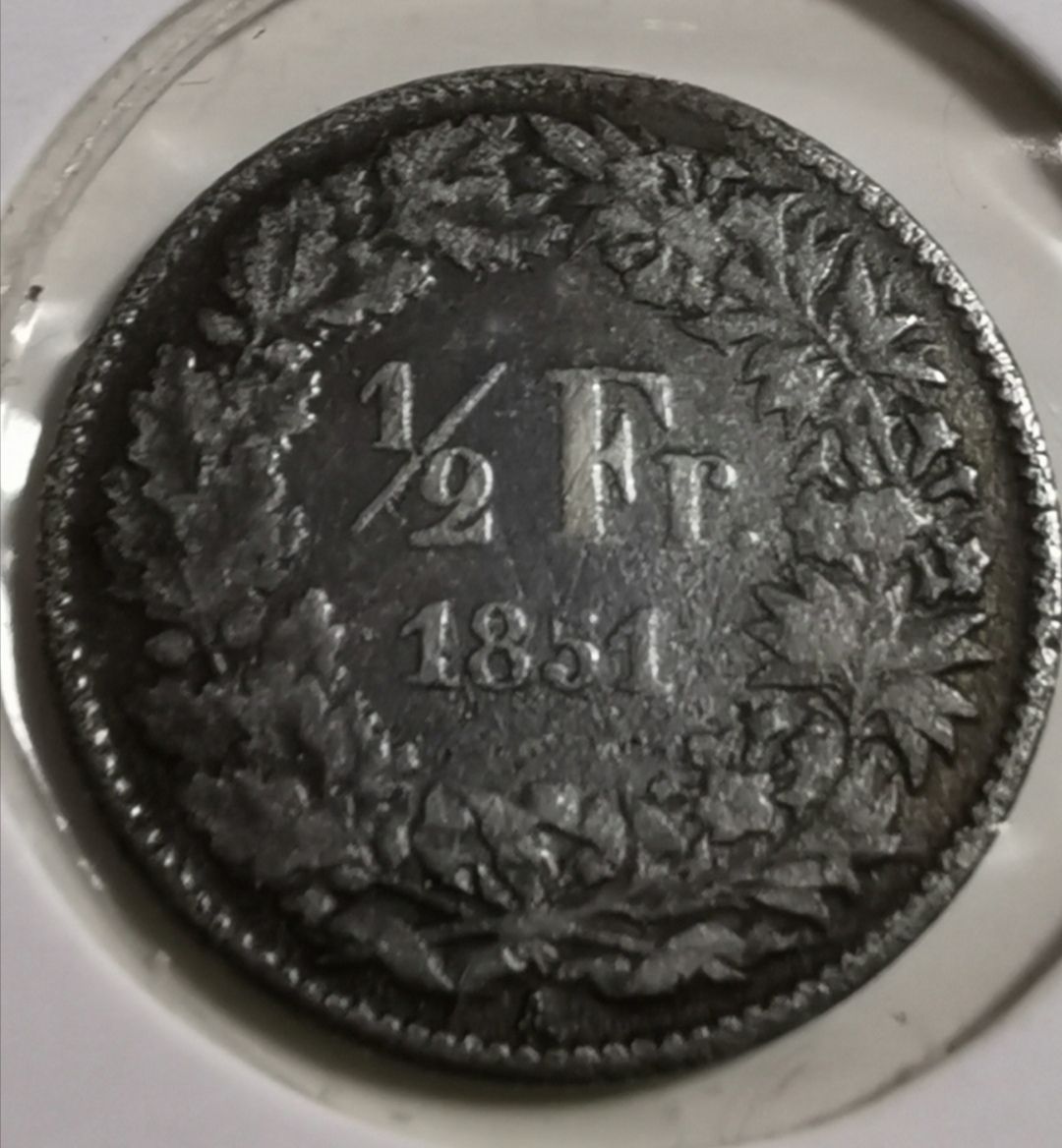 Toutes les monnaies: 50 Rappen 1851 Silber – D'occasion à Zürich par turbopuz
