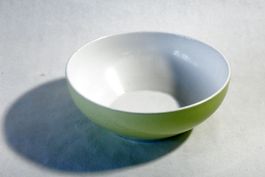 Gelbe RÖSSLER Schüssel 22 cm. guter Zustand, um 1960