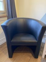 Sessel schwarz aus Kunstleder