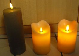 3 LED-Kerzen