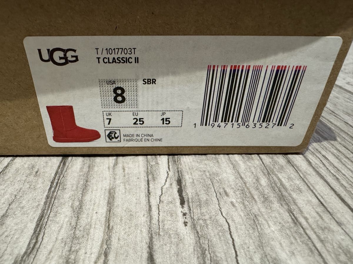 Ugg Scarpe per ragazzi: Ugg Rouge enfant Taille 25 neuve – Nuovo e nell'imballaggio originale da Mézières FR venduto da gae_6vl5 4