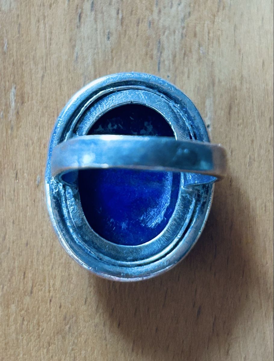 Anelli: Bague argent 925 et Lapis-Lazuli – Usato da Suscévaz venduto da ade_t8x2 3
