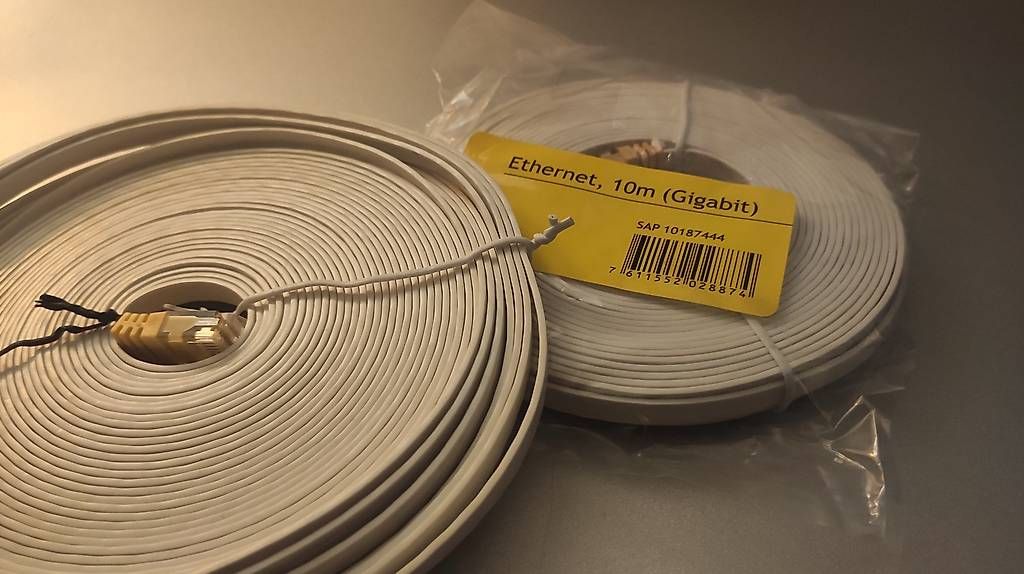 Cavi: Ethernet Kabel, 10m, Gigabit, weiss, neu – Nuovo e nell'imballaggio originale da Oberentfelden venduto da MrRicardolino