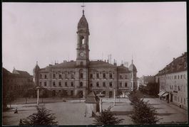 Fotografie Grossenhain, Marktplatz mit R