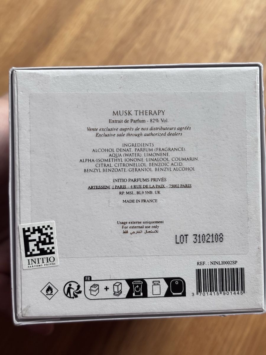 Initio Parfum & Eau de Toilette: Initio Musk Therapy Extrait de Parfum 90ml  – Gebraucht aus Zürich von Thetimtam 2