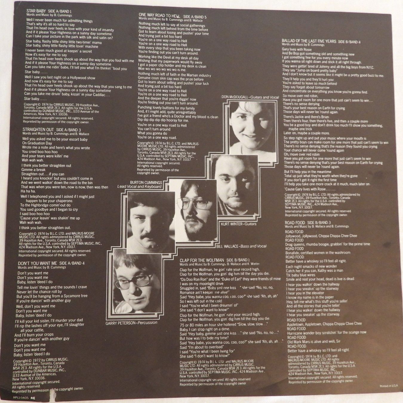 Dischi in vinile: THE GUESS WHO ROAD FOOD – Usato da Dübendorf venduto da mar_85sd 5