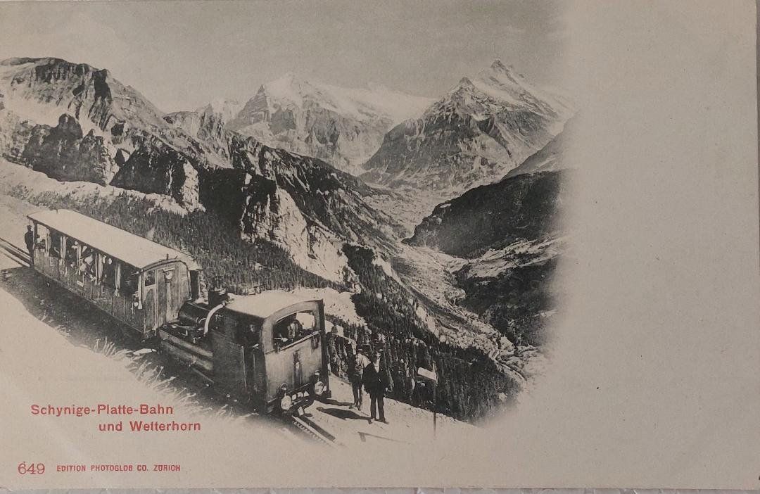 Cartes postales: SCHYNIGE-PLATTE-BAHN  & Wetterhorn – D'occasion à Delémont par Domdom1