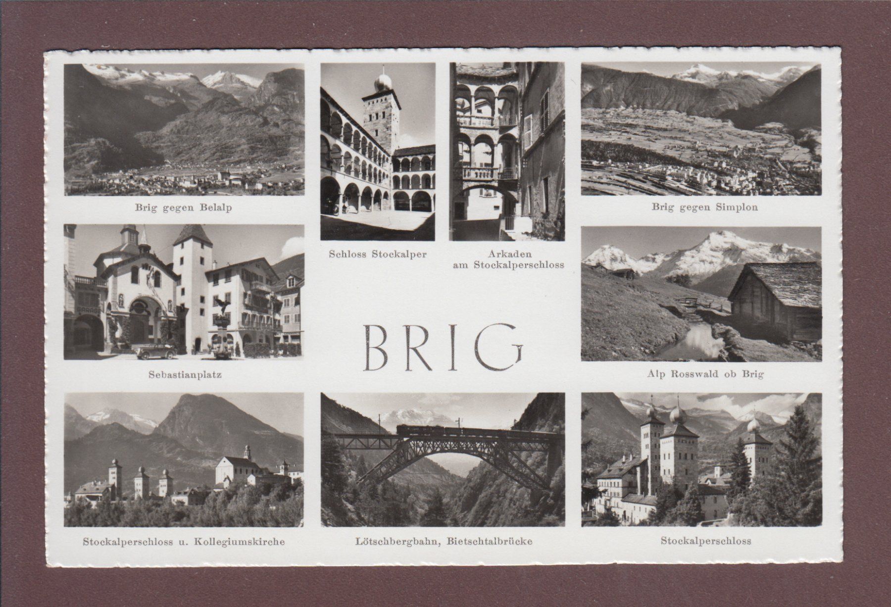 Cartes postales: BRIG - 9 Bilder – D'occasion à Pully par nicecards