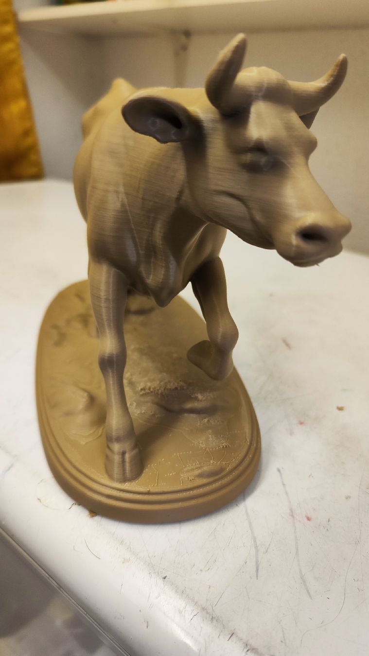 Statuette: Kuh ca 21cm x 36cm in Holzoptik – Usato da Zürich venduto da turbopuz 2