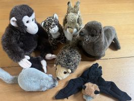 Cute Plush Animal Toy Bundle - 7 Pieces! Great Gift!
