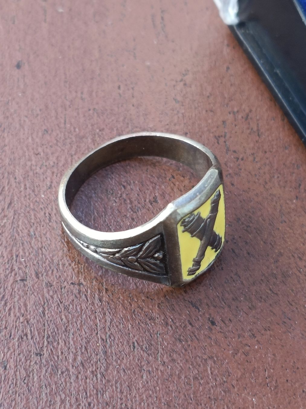 Schweizer Armee Uniformi: Historischer Schweizer Militär Ring Kanonier ca. 1930 – Usato da Brugg AG venduto da Ente015 3