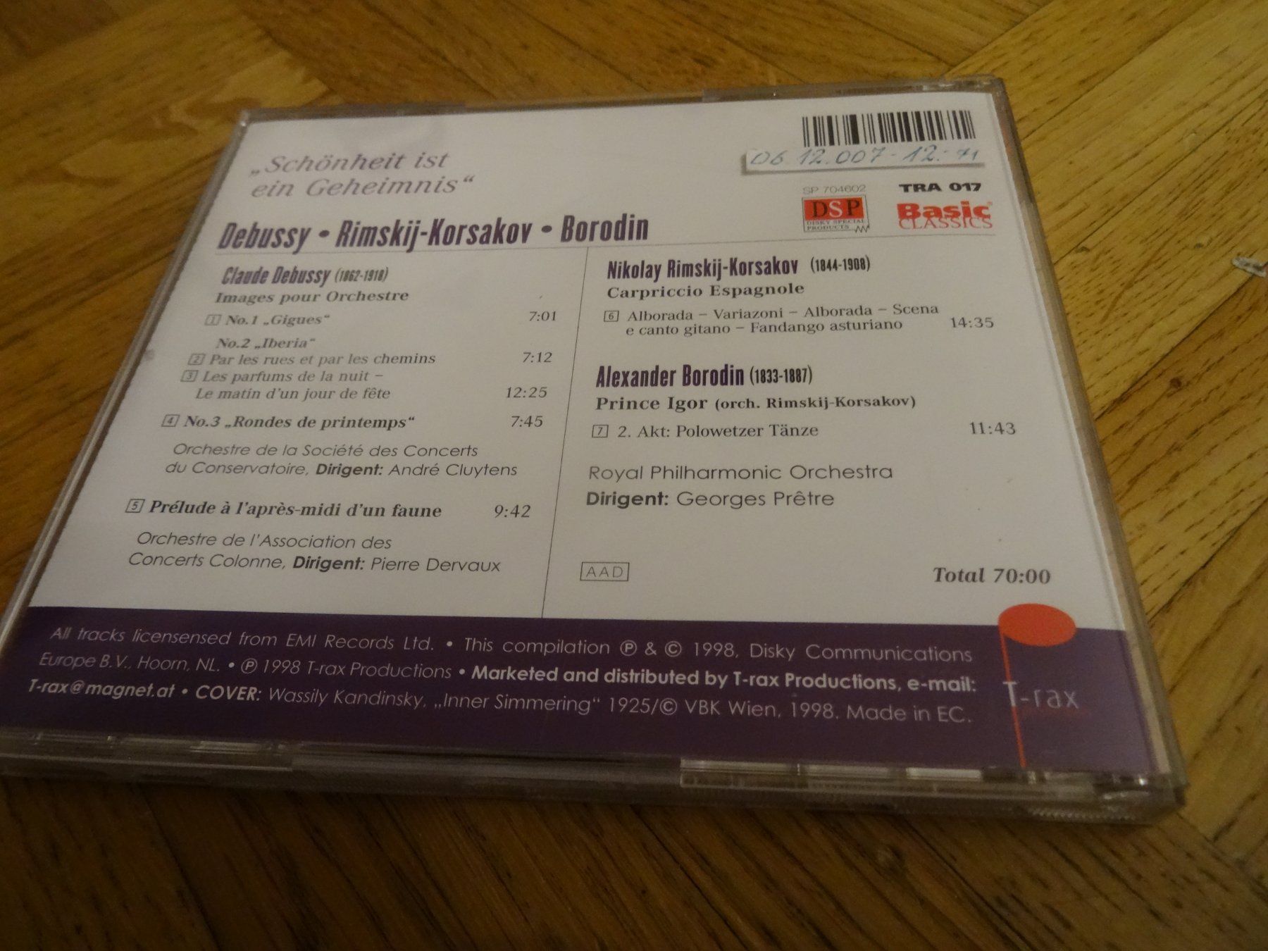 CD: Debussy, Rimskij-Korsakov, Borodin CD – Usato da Olten venduto da Disc-Ausverkauf 1