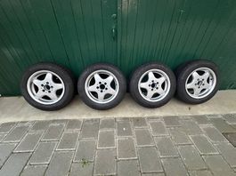 4 roues complètes: jantes 15 pouces + 4 pneus WinterContact