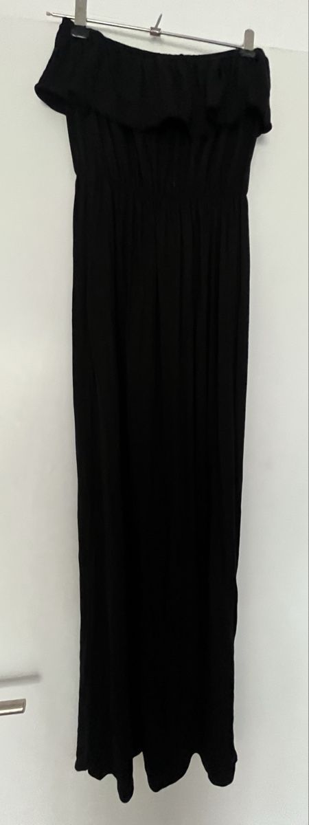 Vestiti: Schwarzes schulterfreies langes Kleid, Grösse S/M – Nuovo (secondo la descrizione) da Zürich venduto da MariaSusanne