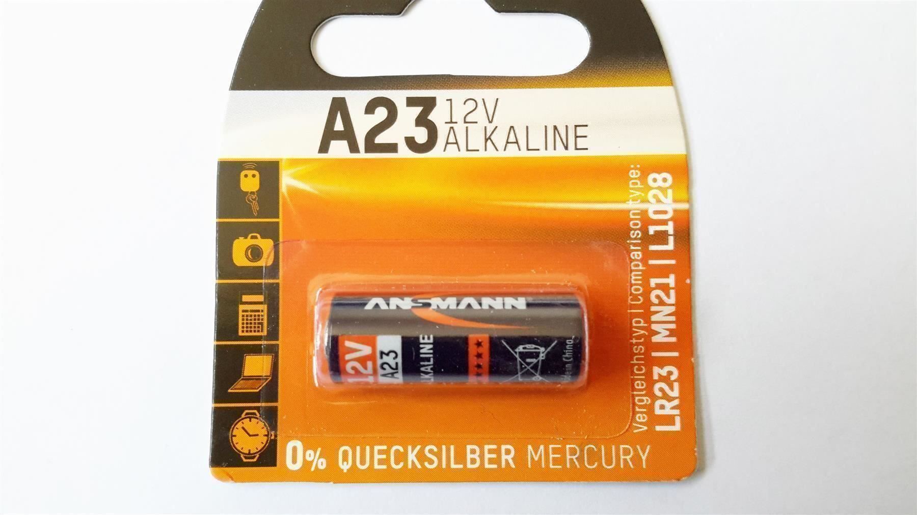 Caricatori & Batterie: Batterie Alkaline A23/LR23, 12V, ANSMANN – Nuovo e nell'imballaggio originale da St. Gallen venduto da cointec 2