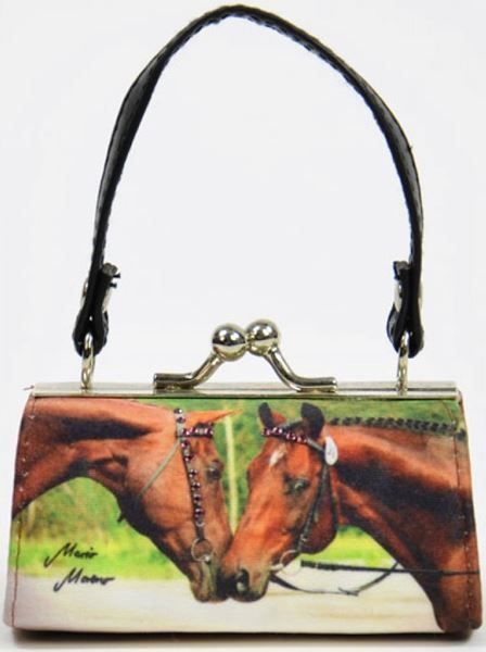 Borse da donna: Schmink- oder Geld-Mini Bag  mit  Pferdemotiv – Nuovo e nell'imballaggio originale da St. Gallen venduto da schnaeppchen-preise