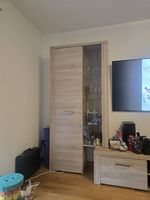 3teilige Wohnwand/Salontisch und Kommode alles passend