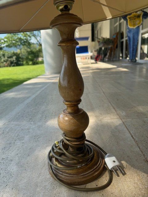 Lampen: LAMPADA ANNI 60BASE LEGNO FUNZIONANTE – Gebraucht aus Davesco-Soragno von kappas 6
