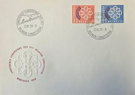 FDC Reunion PTT 1959 ab 1.--