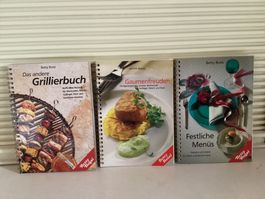 3 x Betty Bossi: Grillierbuch, Gaumenfreude ecc