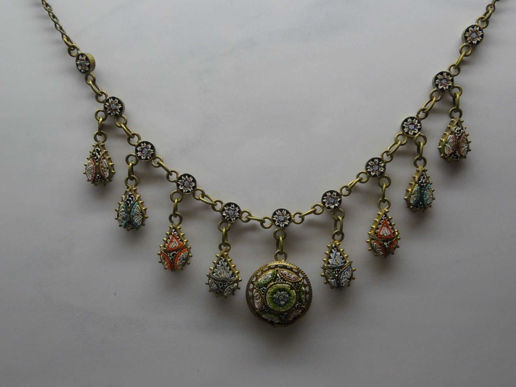 Catenine: Mikromosaik Collier – Usato da Esslingen venduto da FetteSchnecke 1
