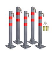 Absperrpfosten Pfosten Poller Parkplatzsperre 1-5 Set 65cm