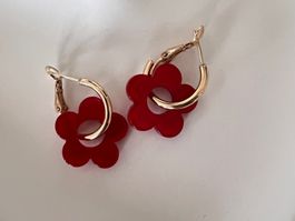 Boucles d'oreilles fantaisie fleurs