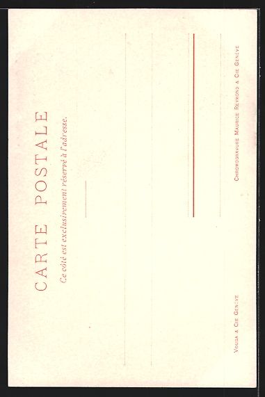 Cartoline postali: Lithographie Lucerne, Uferpartie – Usato da Berlin venduto da bartko-reher 1