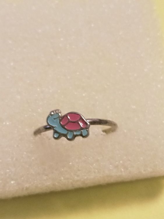 Kinder Ring mit Schildkröte. Silber 925 | Kaufen auf Ricardo