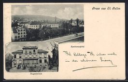 St. Gallen, Kantonspital und Augenklinik