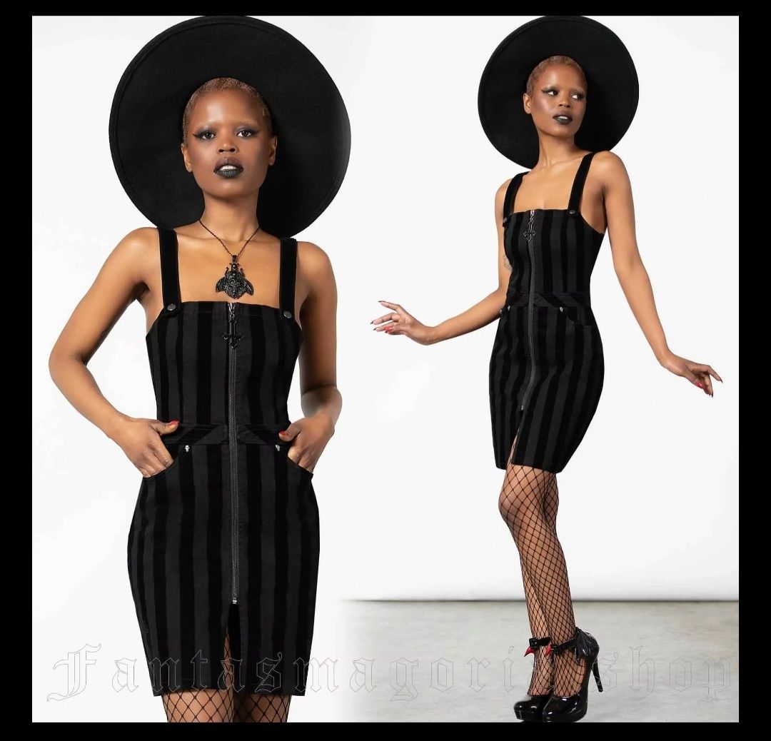 Killstar Vestiti: Killstar Holystone Zip Dress Gothic Gr. M – Nuovo e nell'imballaggio originale da Zürich venduto da stefanella 5