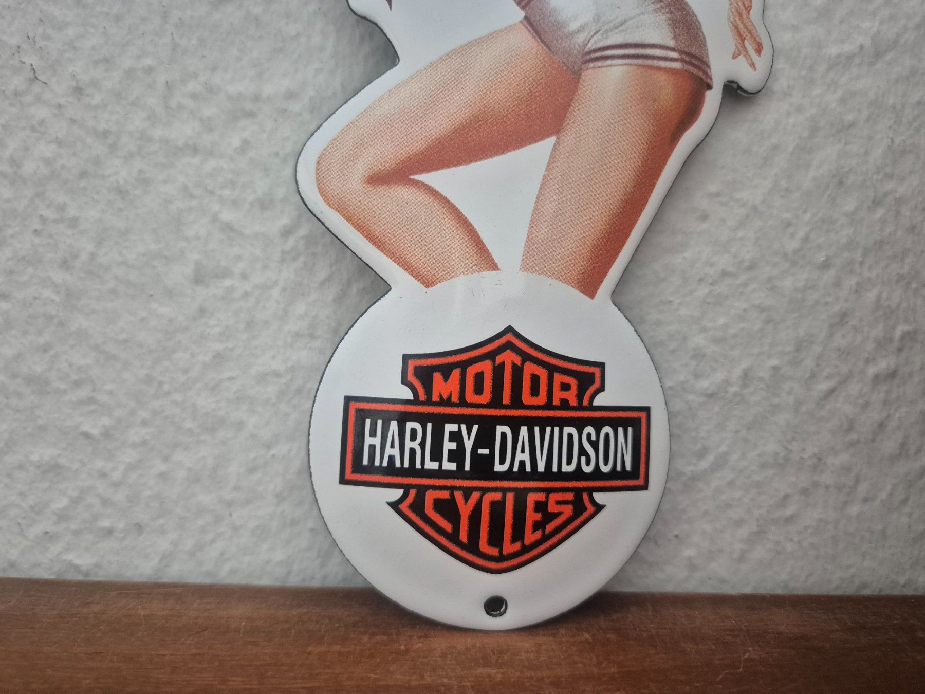 Harley-Davidson Insegne: Emailschild Harley Davidson Logo Motorrad Emaille Schild – Nuovo (secondo la descrizione) da Schaffhausen venduto da pfanis09 2