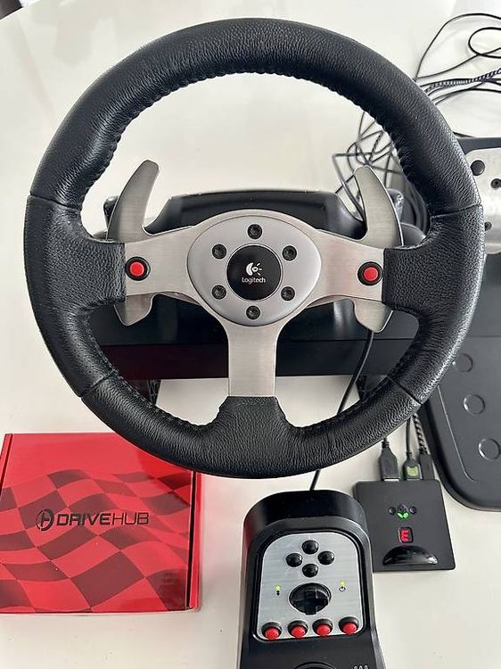 logitech-lenkrad-mit-drivehub-adapter-ps4-ps5-gebraucht-in-aarau-f-r