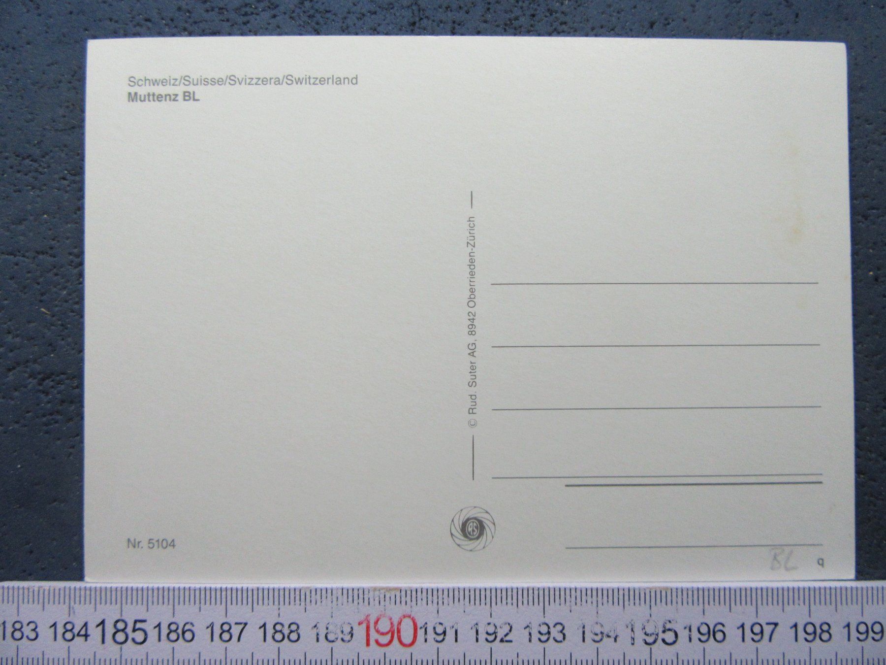 Cartoline postali: I  ❤  MUTTENZ BL AK – Usato da Ettingen venduto da Hausi4711 1
