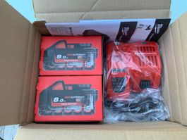 Milwaukee Akku-Set M18 NRG 8.0Ah 2 Stk. + Ladegerät M12-18FC