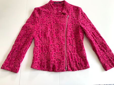 MARC CAIN Traum Jacke magenta raffiniert Gr. 2 / 36