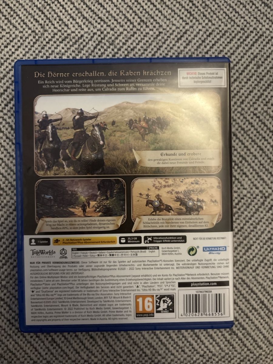 Sony Jeux: Mount&Blade2 Bannerlord – Neuf (Voir description) à Riehen par bel_pk8t 1