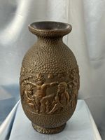 Alte Vase mit musizierenden Putten Keramik 32 cm    HS118#
