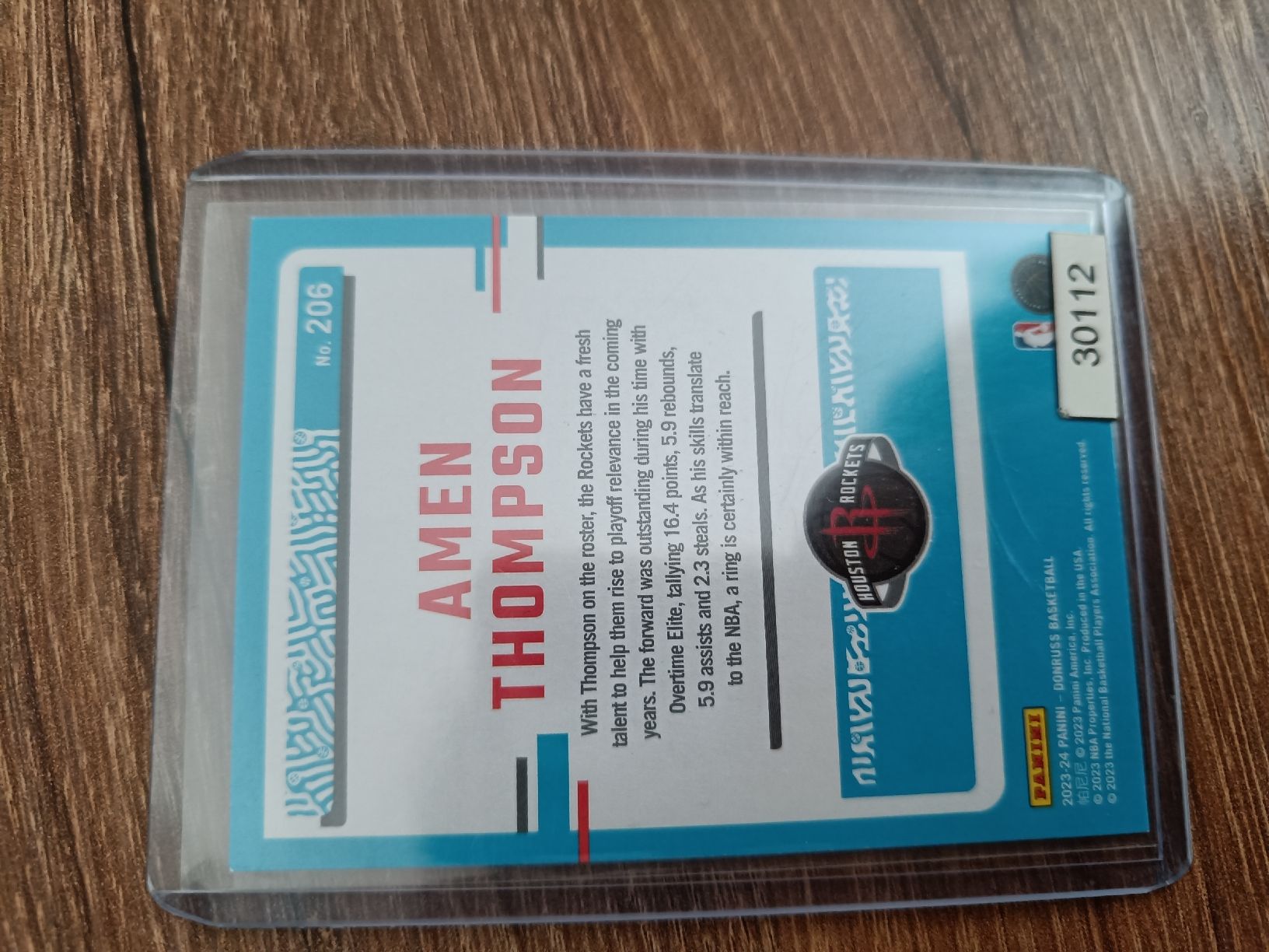 Nba Carte collezionabili: Amen Thompson Donruss Rookie – Usato da Emmenbrücke venduto da MichaelWidmer01 1