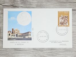 CL05 Enveloppe + Timbre Poste Vaticane 1969