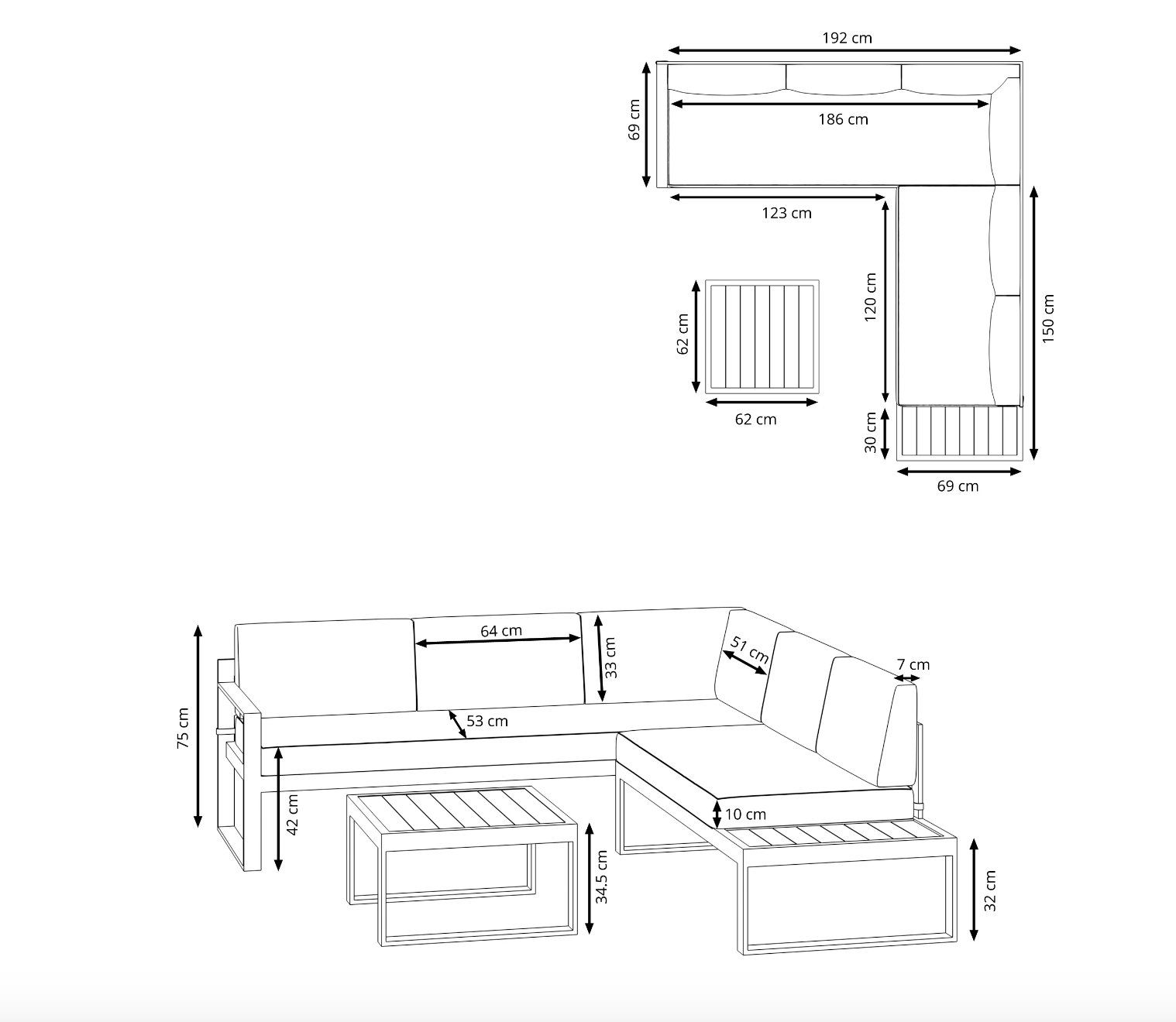 Divani: Lounge ODESSA anthrazit - Gratis Versand – Nuovo e nell'imballaggio originale da Kleinwangen venduto da Maluwa_GmbH 9