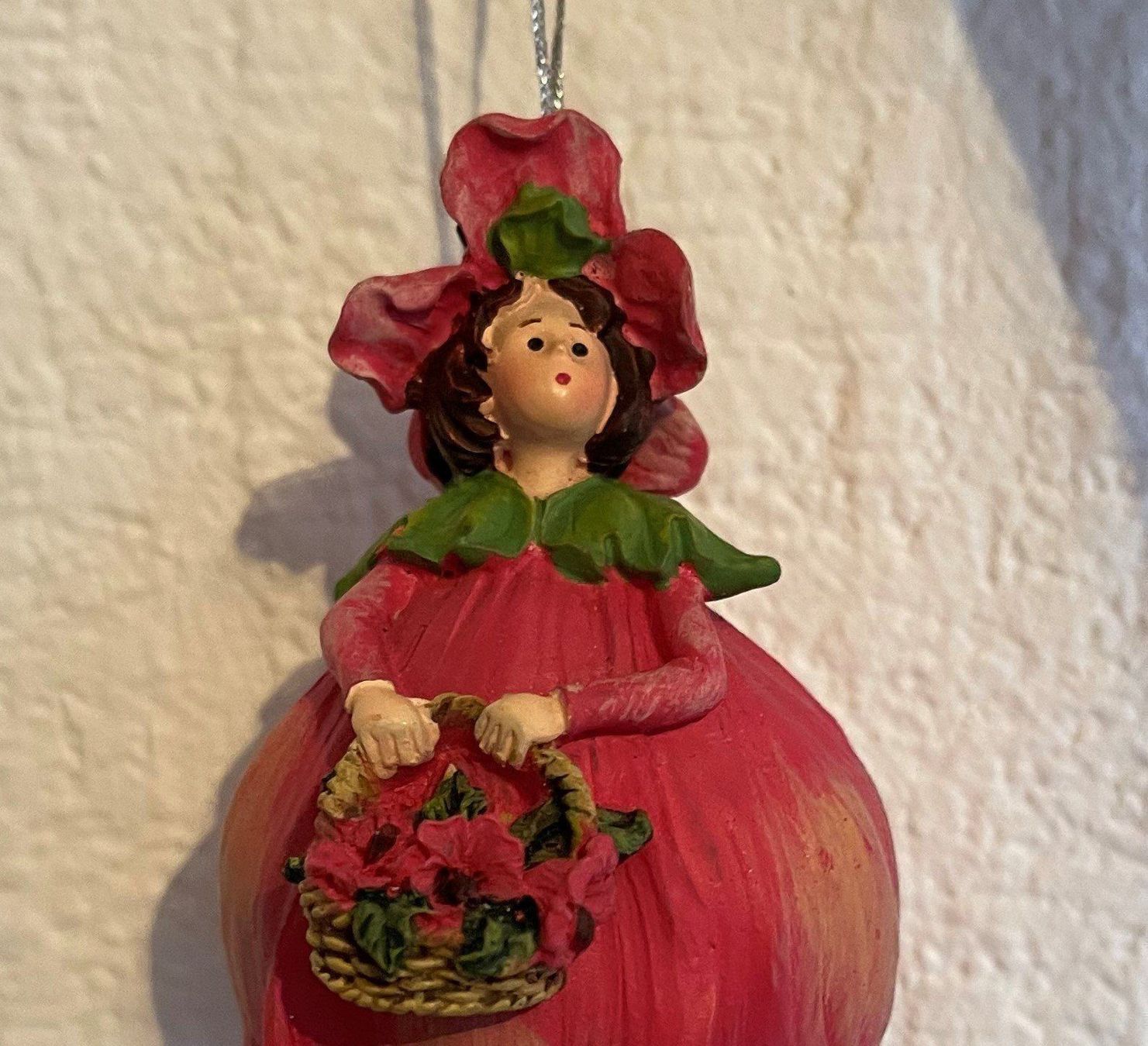 Statuette: AKTION Blumenmädchen Mohnblume – Nuovo e nell'imballaggio originale da Basel venduto da Seifehuesli 2