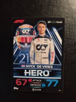 Nyck de Vries Alpha Tauri F1 Team Topps Turbo Attax 2023